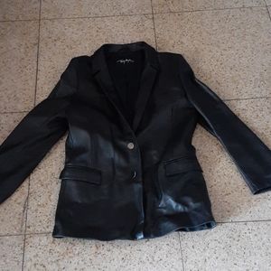 Thierry Mugler Leather Blazer Size Men's Small